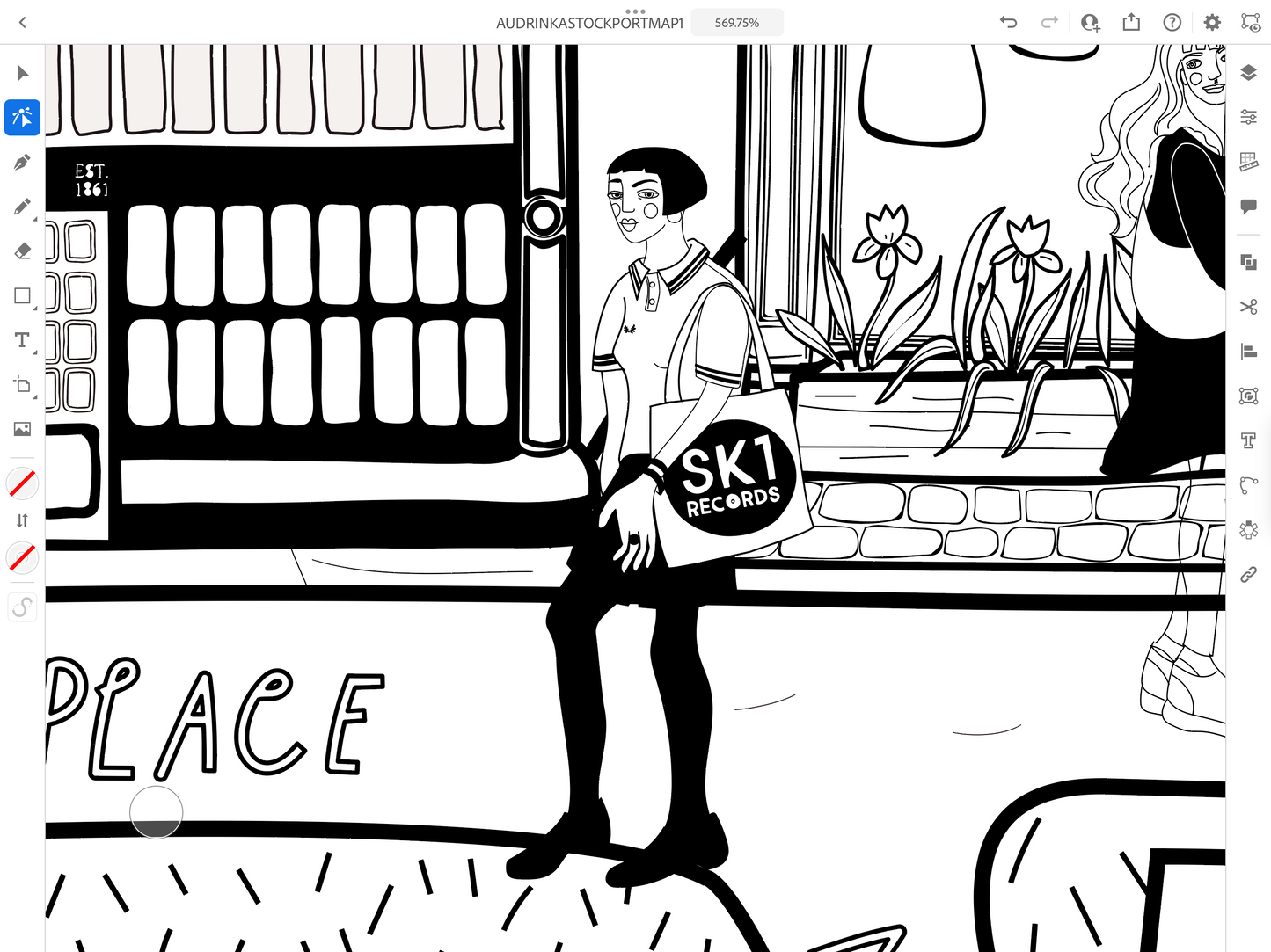 New Stockport Illustrated Map