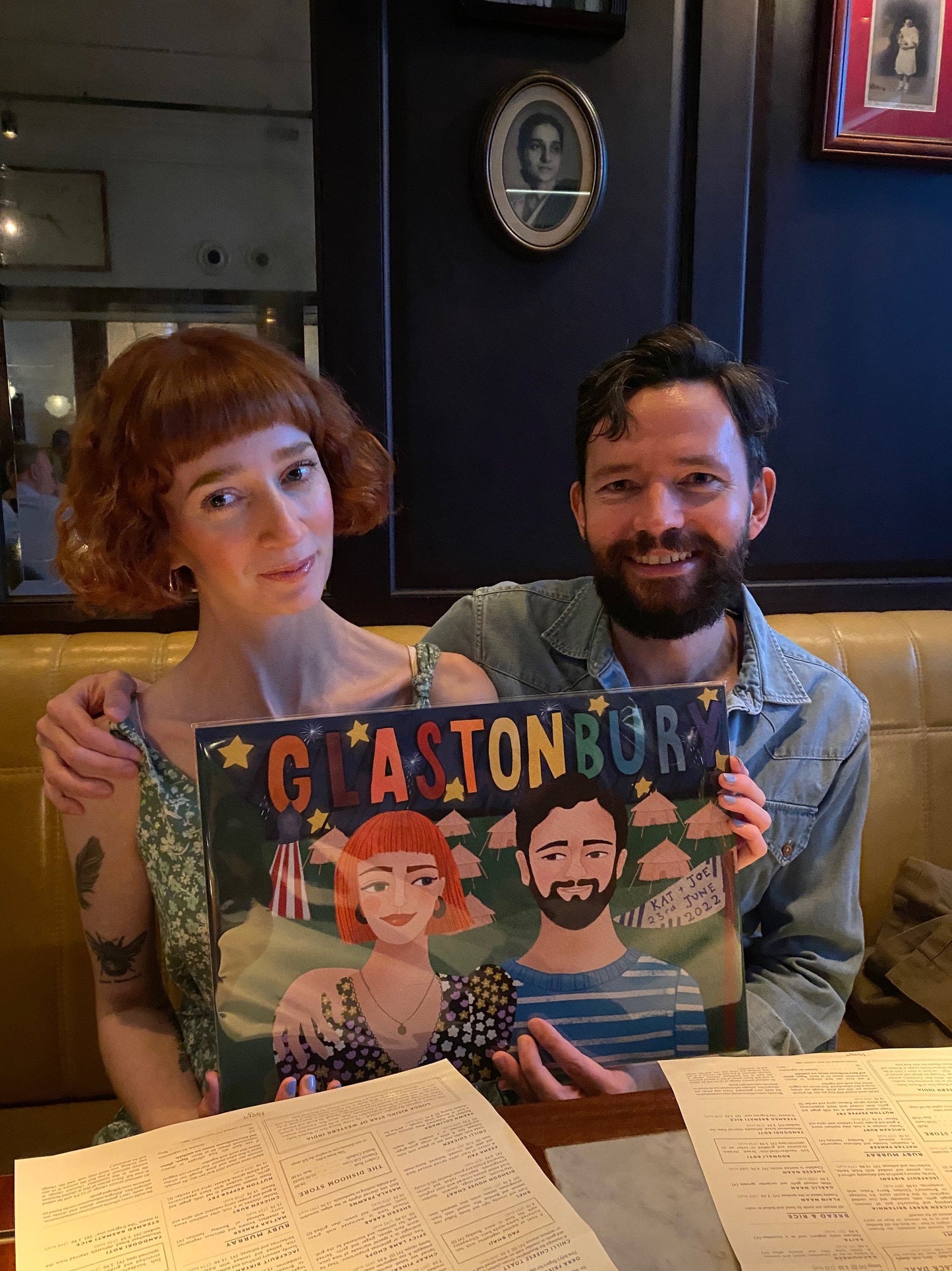 Two people bespoke illustration.