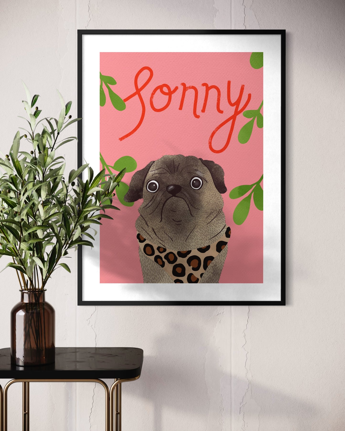 Christmas Pet Illustration