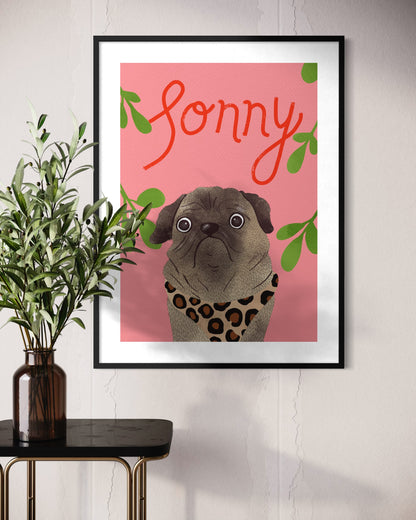 Christmas Pet Illustration