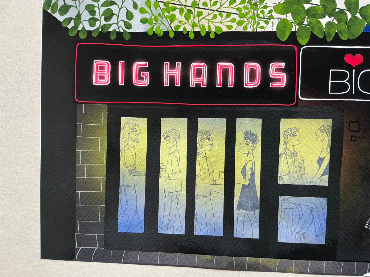 Big Hands Manchester print,