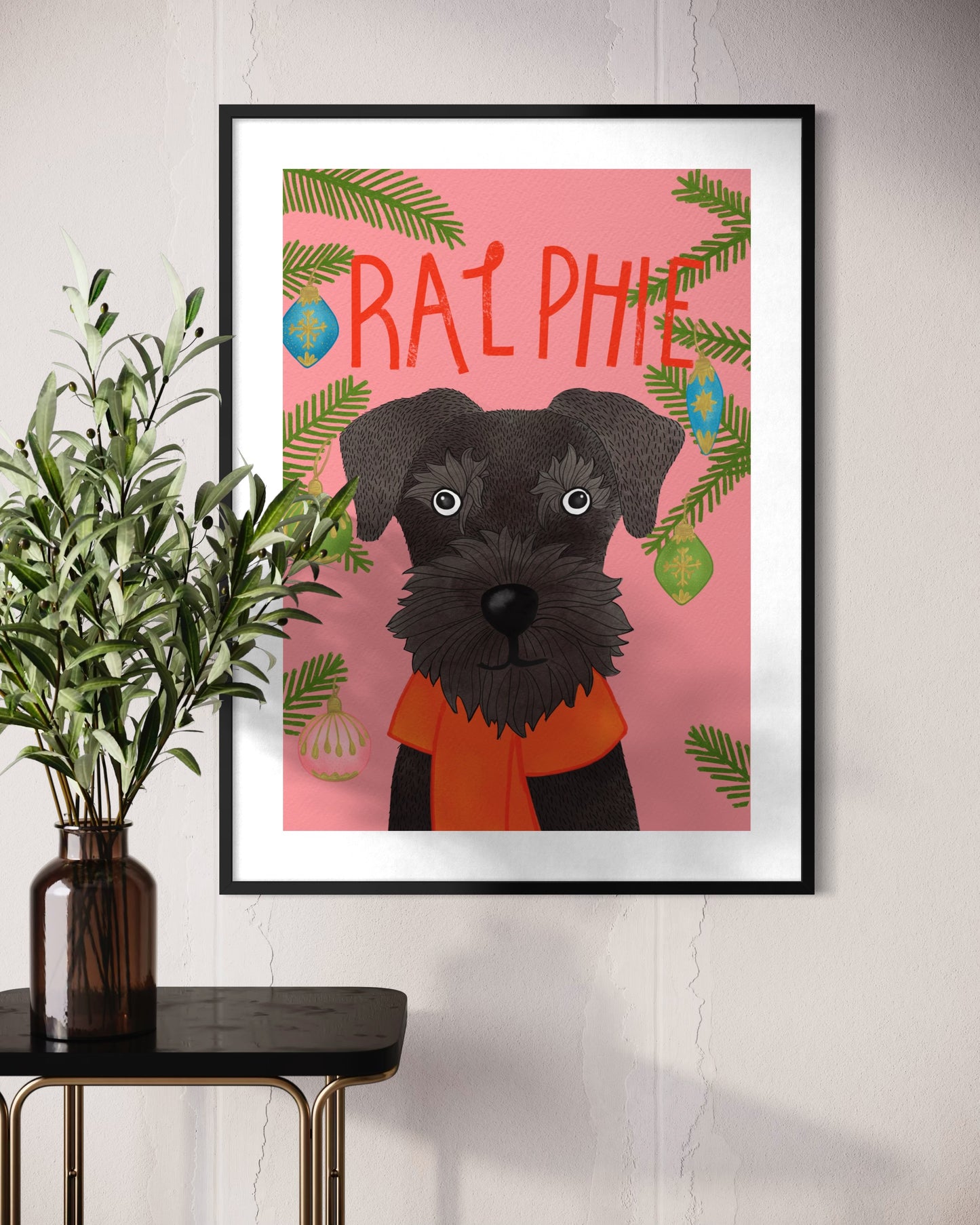 Christmas Pet Illustration