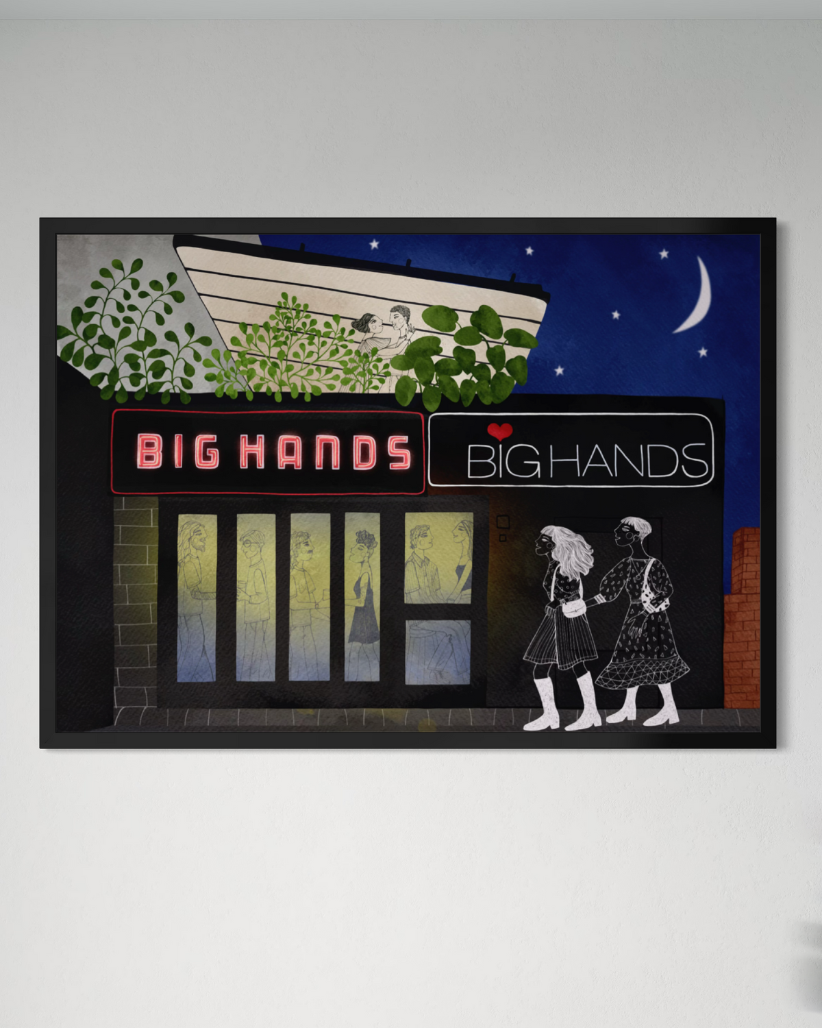 Big Hands Manchester print,