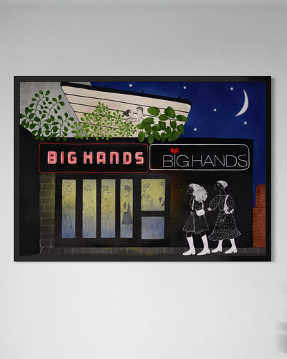Big Hands Manchester print,