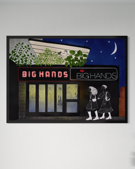 Big Hands Manchester print,