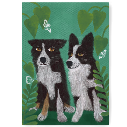 Two pets bespoke illustration