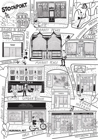 New Stockport Illustrated Map